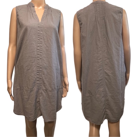 JUST LIVING Linen Rayon Dress Medium - Picture 2 of 9